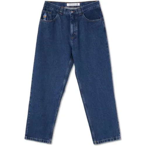 Customised Denim Jeans Straight Legs , male, Sizes: W28, W34 - Polar Skate Co. - Modalova