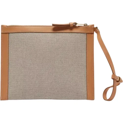 Pre-owned Canvas clutches , female, Sizes: ONE SIZE - Burberry Vintage - Modalova