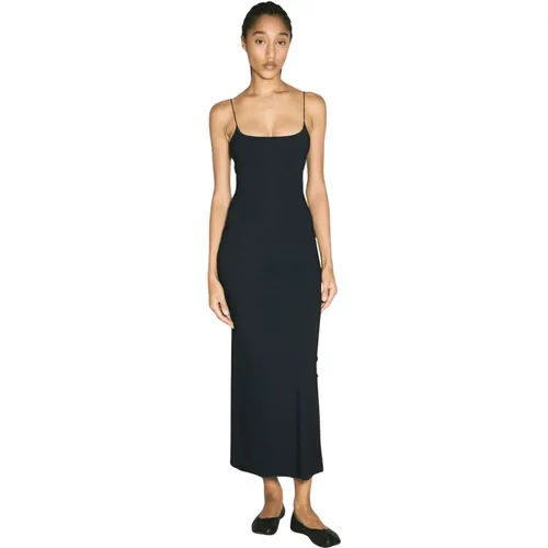 Maxikleid mit Signature-Stitching , Damen, Größe: S - MM6 Maison Margiela - Modalova