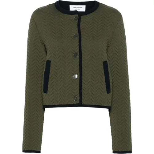 Stylish Coats for Men , female, Sizes: XS, S - Thom Browne - Modalova