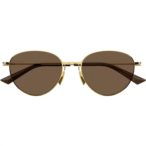 Ultra Thin Metal Frame Sunglasses , female, Sizes: ONE SIZE - Bottega Veneta - Modalova