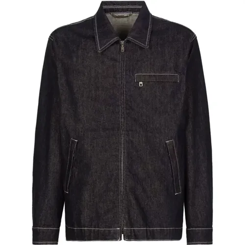 Jeans Jacket , male, Sizes: M, L - Dolce & Gabbana - Modalova