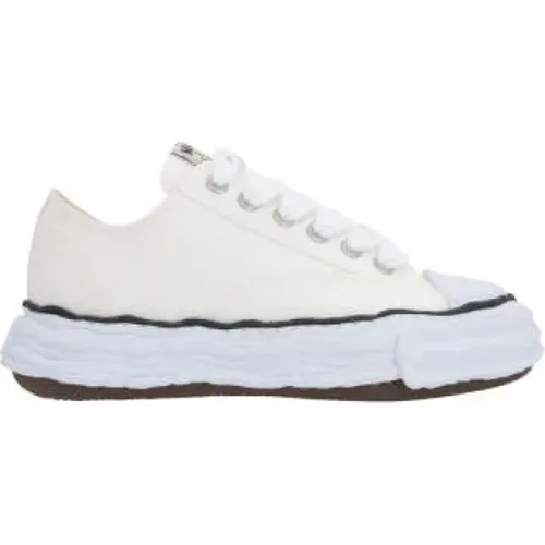 Weiße Canvas Low-Top Sneakers , Damen, Größe: 40 EU - MIHARA YASUHIRO - Modalova