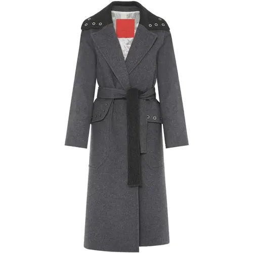 Wool coat with nickel rings , female, Sizes: XS - Beatrice .b - Modalova