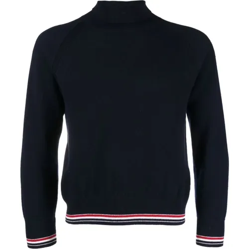 Cashmere Turtle Neck Sweater , male, Sizes: XL - Thom Browne - Modalova