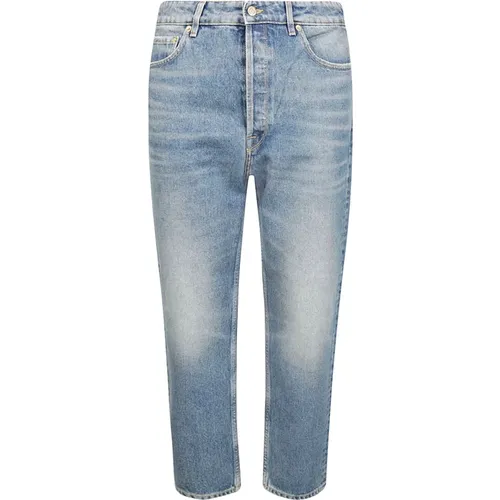 Stone Washed Denim Jeans Happy - Golden Goose - Modalova