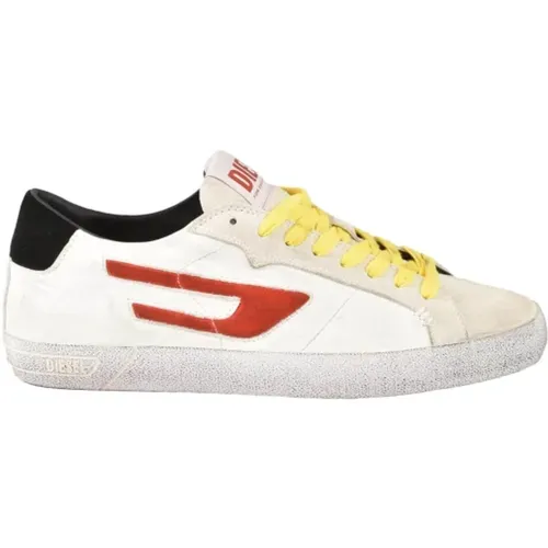 Leder Sneakers mit Gummisohle - Diesel - Modalova