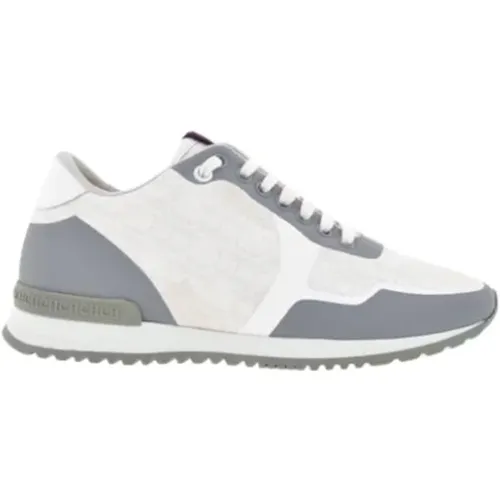 White and Grey Canvas Runner Sneakers , female, Sizes: 3 UK - Carolina Herrera - Modalova