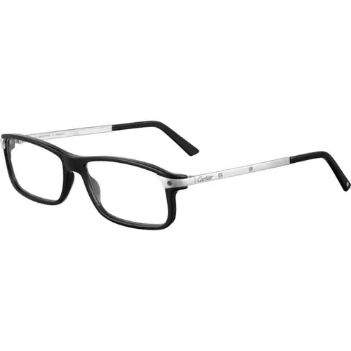 Black Silver Transpar Glasses , unisex, Sizes: 57 MM - Cartier - Modalova