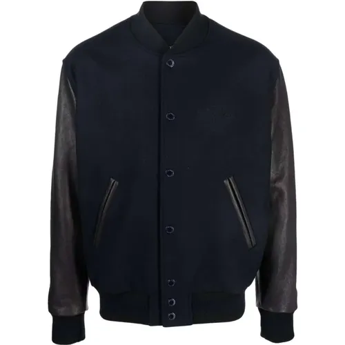 Panelled Varsity Jacket , male, Sizes: M, S, L - Golden Goose - Modalova