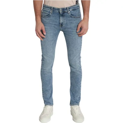 Slim-fit Denim Jeans , Herren, Größe: W36 L34 - Calvin Klein Jeans - Modalova