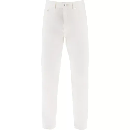 Slim-fit Jeans,Weiße Denim Tapered Jeans - Maison Kitsuné - Modalova