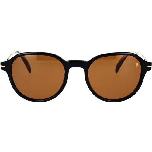 Klassische Runde Sonnenbrille - Eyewear by David Beckham - Modalova