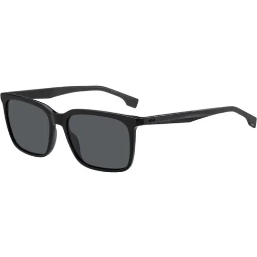 Black Grey Sunglasses with Antireflex Lenses , unisex, Sizes: 57 MM - Hugo Boss - Modalova