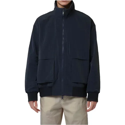 Nylon Coat with Vertical Ruches , male, Sizes: 2XL, L, XL, S, M - Armani Exchange - Modalova