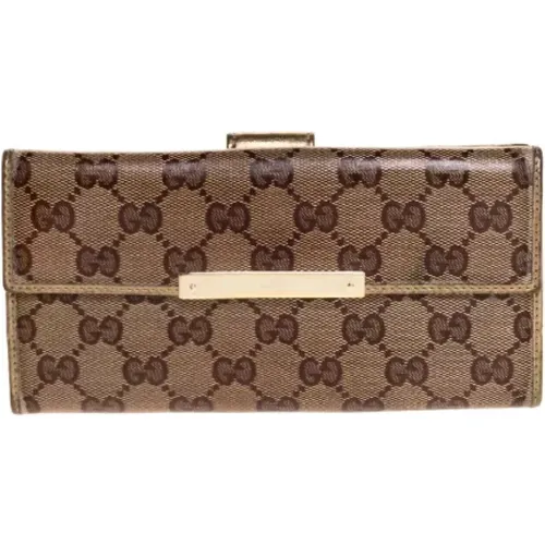 Pre-owned Canvas wallets , female, Sizes: ONE SIZE - Gucci Vintage - Modalova