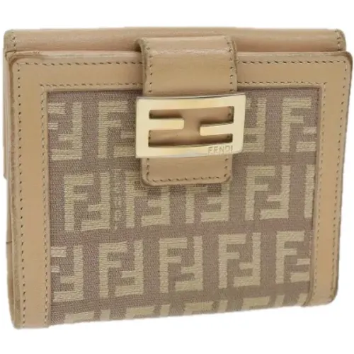 Pre-owned Canvas wallets , female, Sizes: ONE SIZE - Fendi Vintage - Modalova