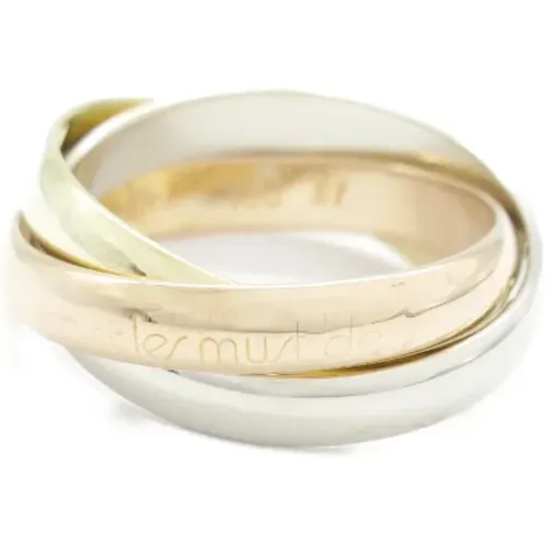 Pre-owned Metal rings , female, Sizes: ONE SIZE - Cartier Vintage - Modalova