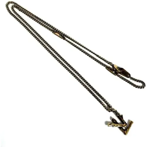 Pre-owned Metal necklaces , female, Sizes: ONE SIZE - Louis Vuitton Vintage - Modalova