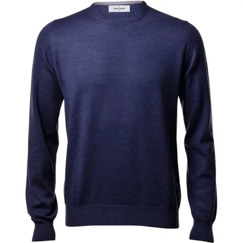 Merino Wool Sweater , male, Sizes: L, 2XL - Gran Sasso - Modalova