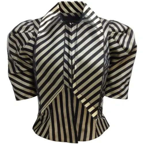 Striped Silk Jacket - Louis Vuitton , female, Sizes: M - Louis Vuitton Vintage - Modalova