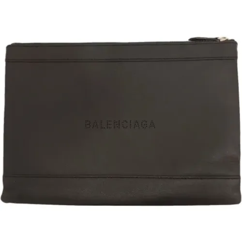 Pre-owned Leather clutches , female, Sizes: ONE SIZE - Balenciaga Vintage - Modalova