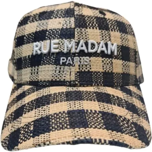 Siesta Key Checkered Hat , female, Sizes: ONE SIZE - Rue Madam - Modalova