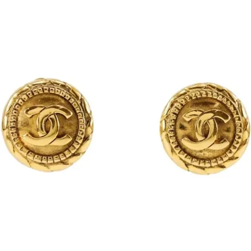 Pre-owned Metal earrings , female, Sizes: ONE SIZE - Chanel Vintage - Modalova