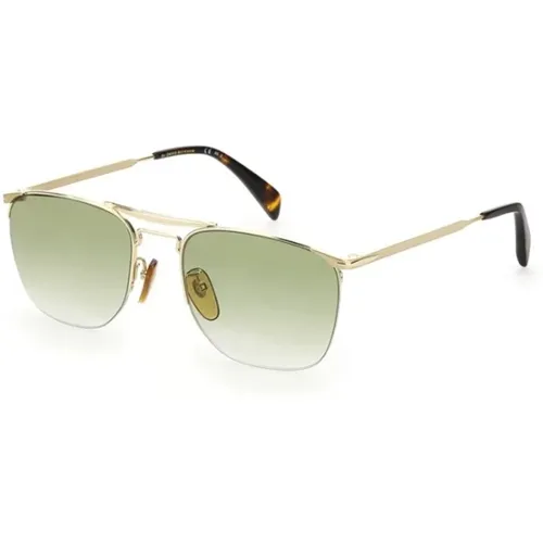 Sonnenbrille mit Goldrahmen für Männer , Herren, Größe: 55 MM - Eyewear by David Beckham - Modalova