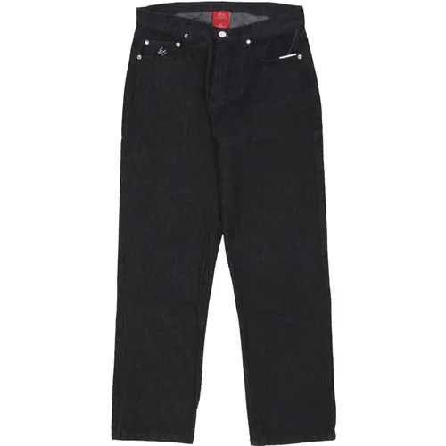 Schwarze Baggy Denim Jeans , Herren, Größe: W36 - ES - Modalova