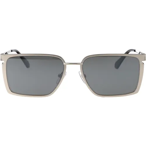 Stylische Yoder Sonnenbrille für den Sommer , unisex, Größe: 56 MM - Off White - Modalova