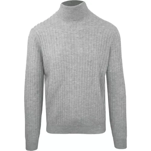 Kaschmirwollmischung Gerippter Rollkragenpullover - Malo - Modalova