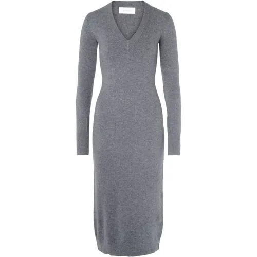 Langes Kleid Divo grau , Damen, Größe: M - SPORTMAX - Modalova