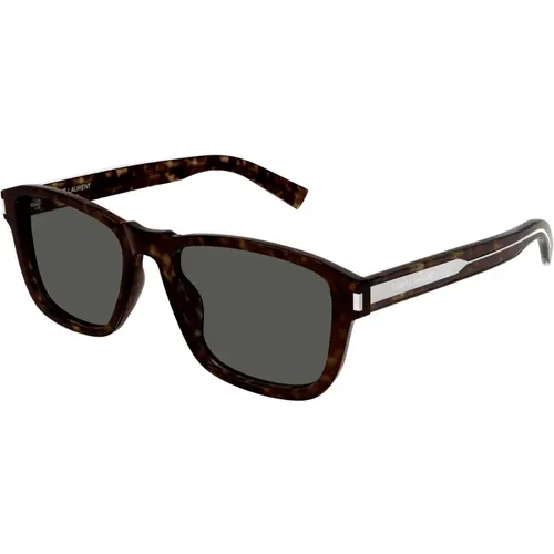 Klassische Schwarze Sonnenbrille SL 710 , Herren, Größe: 54 MM - Saint Laurent - Modalova