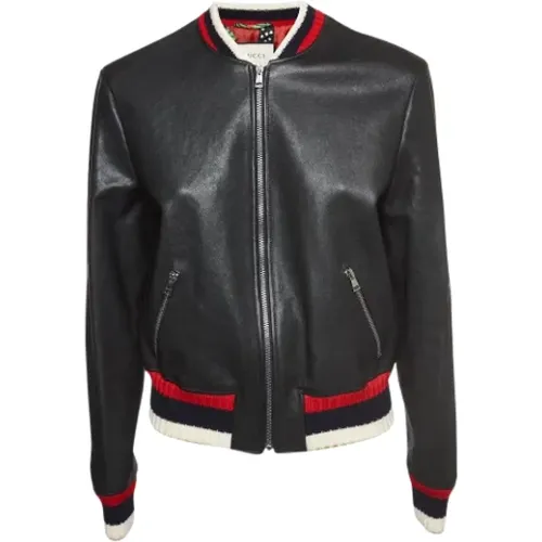 Pre-owned Leather outerwear , female, Sizes: L - Gucci Vintage - Modalova