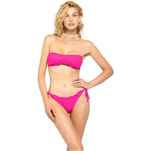 Farbaustausch Bandeau Bikini Set , Damen, Größe: M/L - 4Giveness - Modalova
