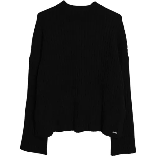 Rib Knit Sweater , Damen, Größe: L - Aim'n - Modalova