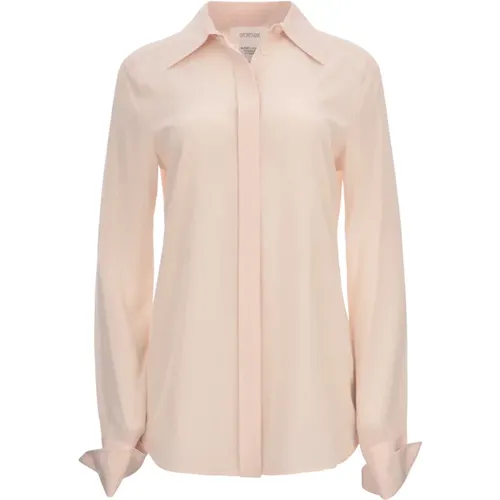 Silk Slim Fit Shirt , female, Sizes: L, M, S - SPORTMAX - Modalova
