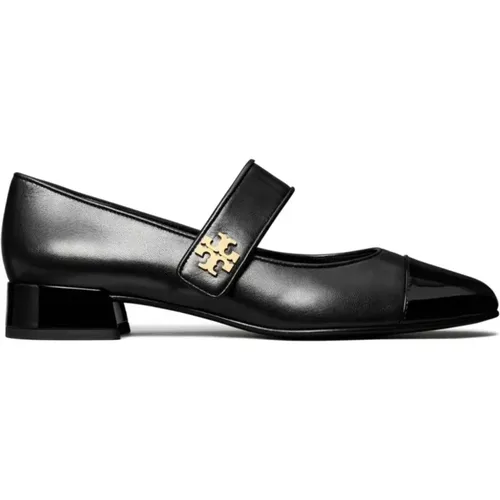 Flache Schuhe mit Doppel-T-Motiv , Damen, Größe: 36 EU - TORY BURCH - Modalova