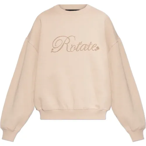 Sweatshirt mit Logo , Damen, Größe: S - ROTATE Birger Christensen - Modalova