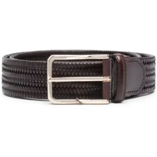 Braided Belt , male, Sizes: 95 CM, 110 CM, 90 CM, 105 CM, 100 CM, 115 CM - Canali - Modalova