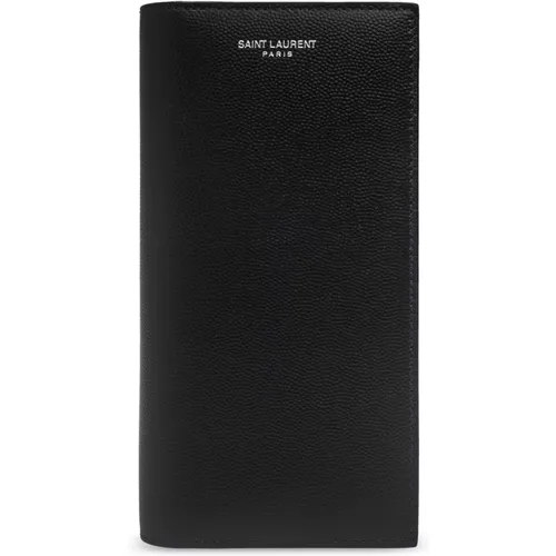 Wallet with logo , male, Sizes: ONE SIZE - Saint Laurent - Modalova