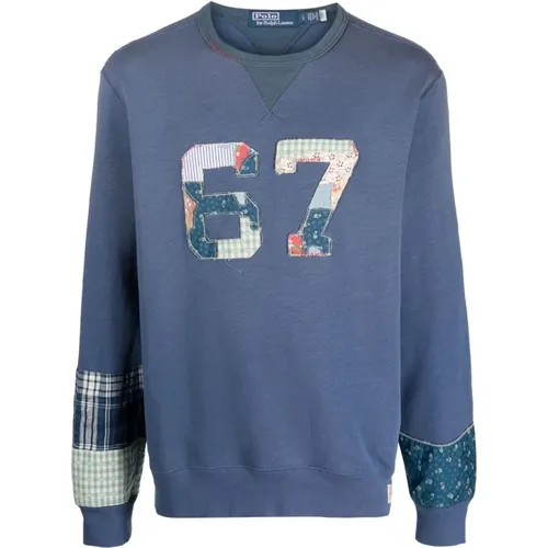 Gemütlicher Vintage Fleece Sweatshirt für Männer , Herren, Größe: XL - Polo Ralph Lauren - Modalova