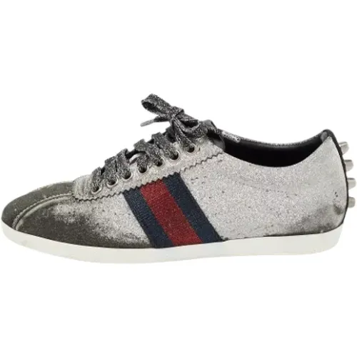 Pre-owned Fabric sneakers , female, Sizes: 2 1/2 UK - Gucci Vintage - Modalova