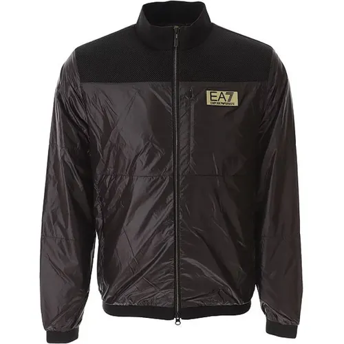 Crew Neck Zip Jacket Ss24 , male, Sizes: 3XL, 2XL - Emporio Armani EA7 - Modalova