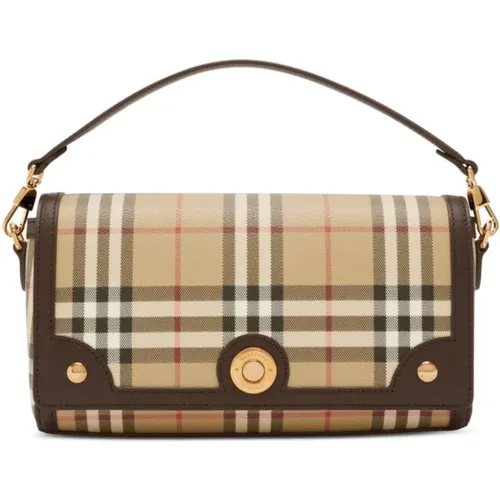 Multicolour Foldover Bag with Vintage Check , female, Sizes: ONE SIZE - Burberry - Modalova