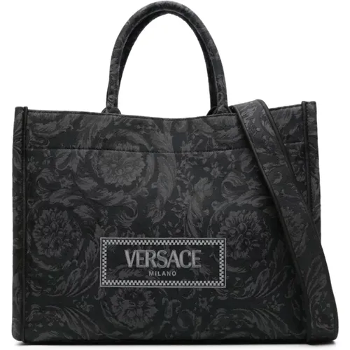 Barocco Athena Tote Bag , male, Sizes: ONE SIZE - Versace - Modalova