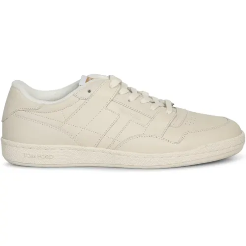 White Sneakers Casual Chic Style , male, Sizes: 7 1/2 UK, 8 1/2 UK, 10 UK, 6 UK, 8 UK, 9 UK, 6 1/2 UK, 7 UK - Tom Ford - Modalova