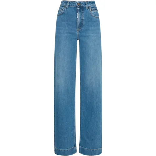 High-waisted Stonewash Jeans with Flare , female, Sizes: W32 L32, W29 L30, W28 L30, W32 L30, W29 L32, W27 L32, W26 L32, W31 L30, W27 L30, W28 L32, W33 - Ball - Modalova