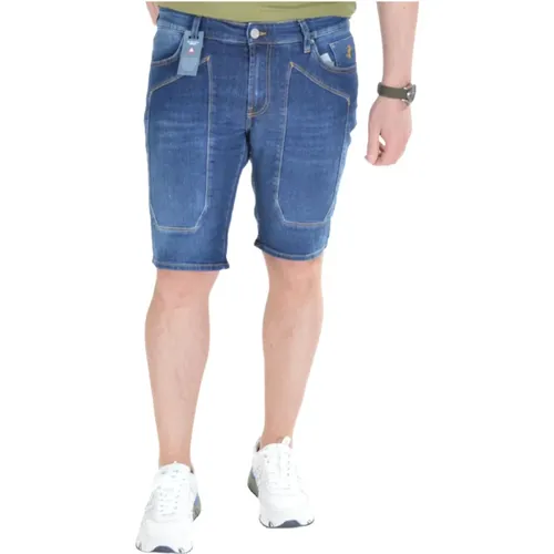 Blaue Denim-Shorts für Männer - Jeckerson - Modalova